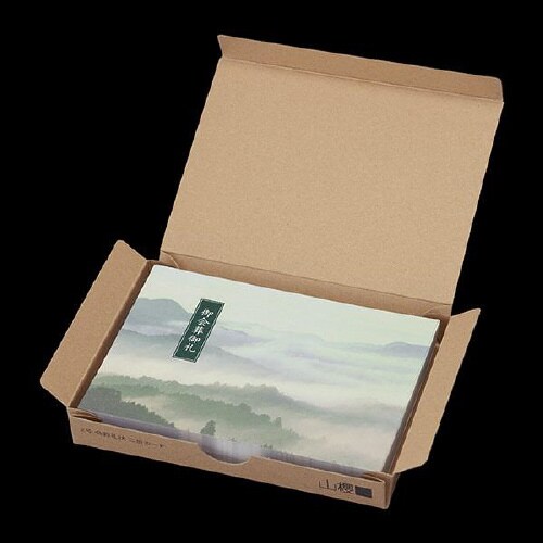 会葬礼状 二折 No.499 深山 100枚