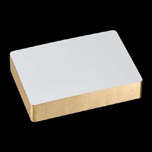 挨拶状カード 1号二折 金縁 D 100枚