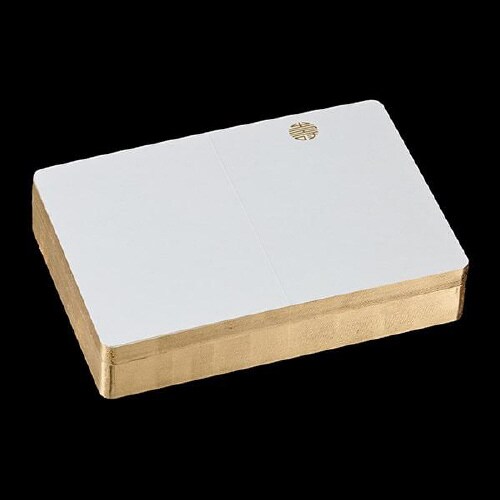 挨拶状カード 1号二折 金縁 D 金寿 100枚