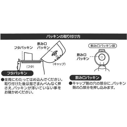 水筒 替えパッキンセット SDC6用 4セット