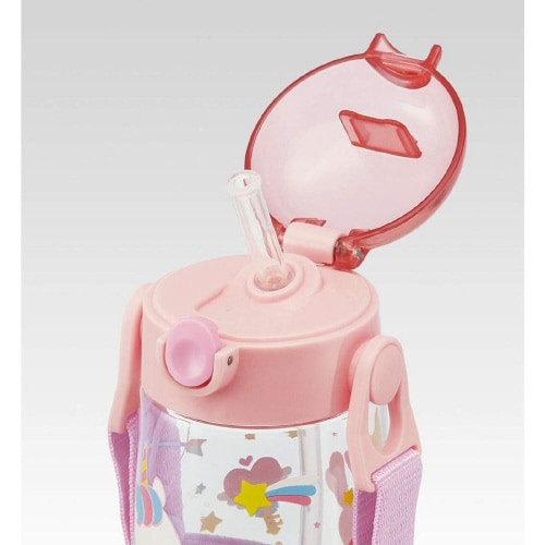 ストロー付きクリアボトル ユニコーン