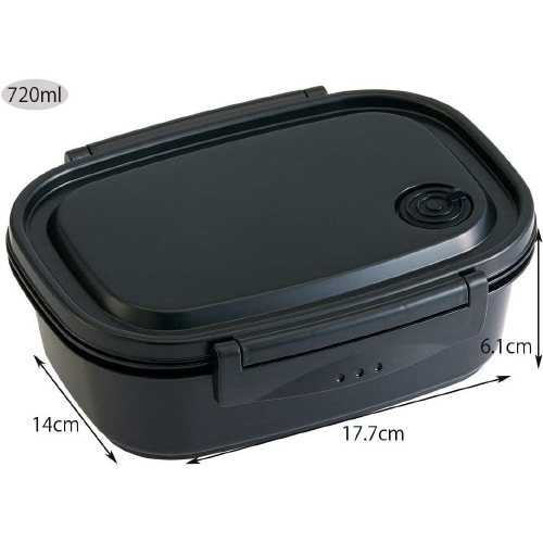 ラク軽弁当箱 L 720ml ブラック 2セット