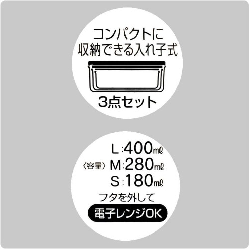 弁当箱 3個セット バーガーコンクス 2セット