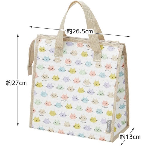 不織布 保冷バッグ ねこっと カラフル 2セット