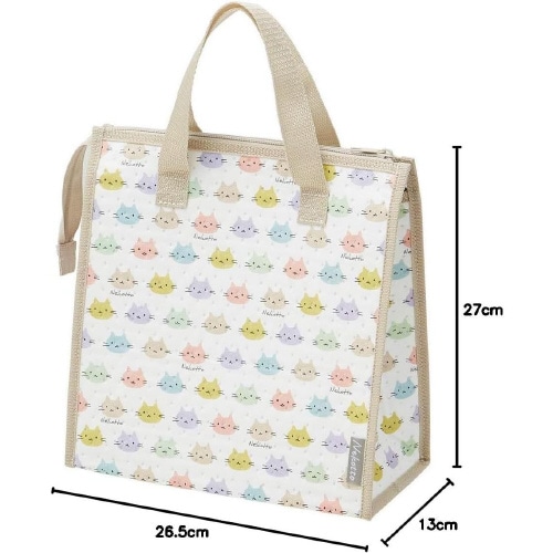 不織布 保冷バッグ ねこっと カラフル 2セット