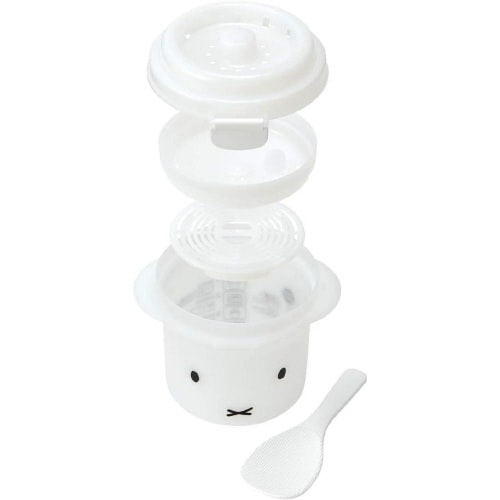 電子レンジ炊飯器 1合 スノコ付 ミッフィー