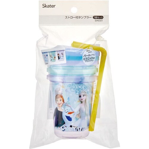 ストロー付きタンブラー 3個 アナと雪の女王 ×2