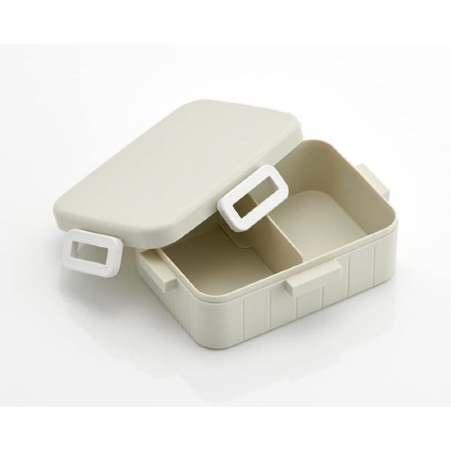 抗菌 4点ロック弁当箱 くすみグレー 2セット