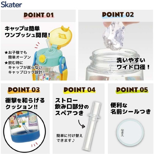 ストロー付きクリアボトル トイ・ストーリー