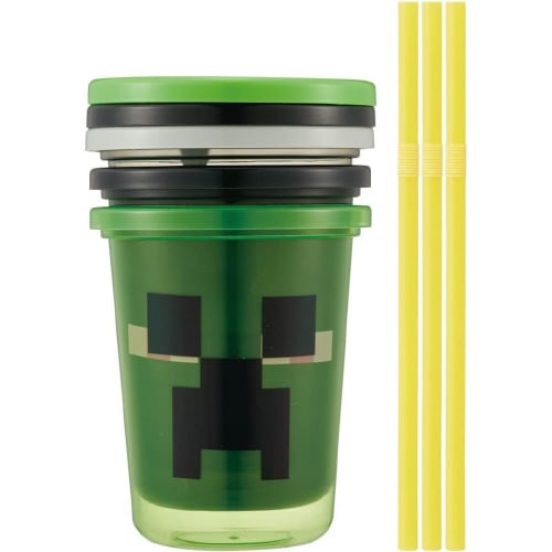 ストロー付きタンブラー 3個 マインクラフト ×2