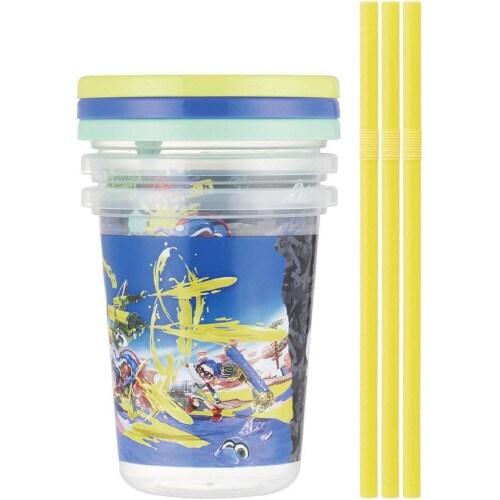 ストロー付きタンブラー 3個 スプラトゥーン3×2