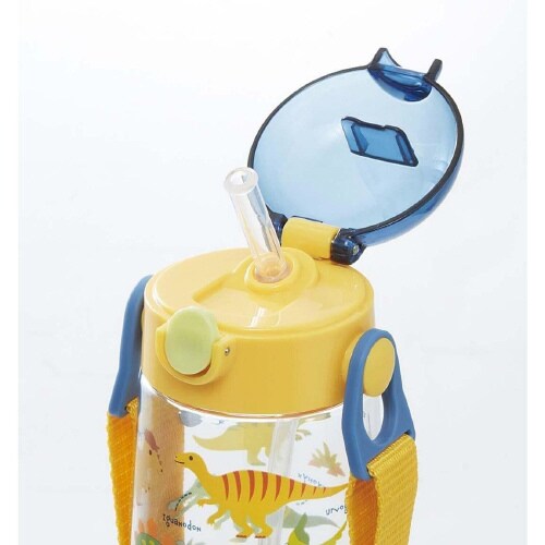 ストロー付きクリアボトル ディノサウルス