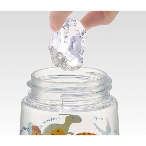 ストロー付きクリアボトル ディノサウルス