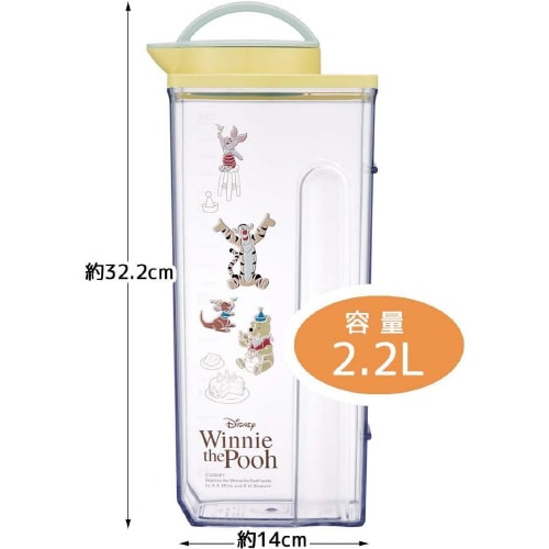 耐熱 縦横 冷水筒 2.2L くまのプーさん