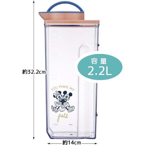 耐熱 縦横 冷水筒 2.2L ミッキー &フレンズ