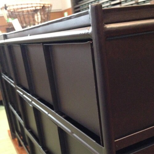 横型12杯引出チェスト MSG BK