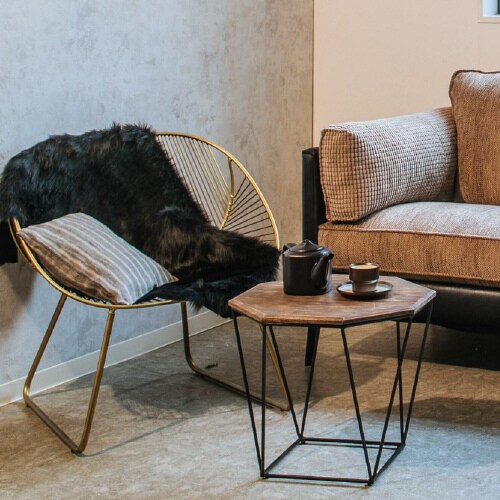 ワイヤーワイドチェア ミーチェ GD