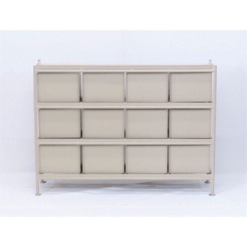 縦型12杯引出チェスト MSG BE