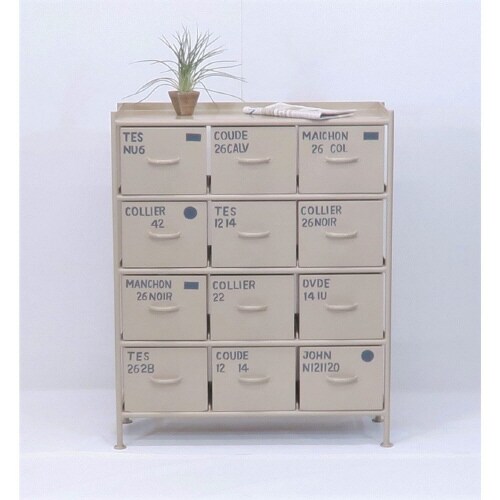 横型12杯引出チェスト MSG BE