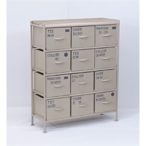 横型12杯引出チェスト MSG BE