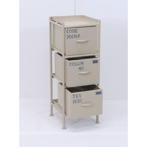 縦型3杯引出チェスト MSG BE