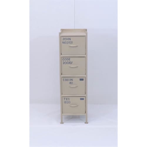 縦型4杯引出チェスト MSG BE