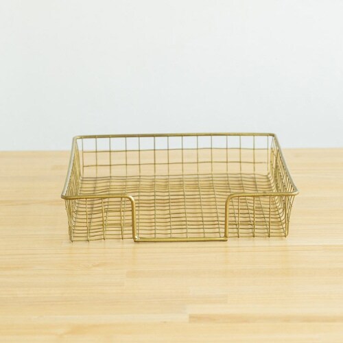 ワイヤーペーパートレー GOLD