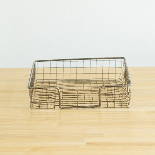 ワイヤーペーパートレーアンティークGY