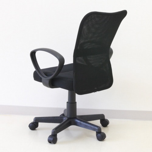 肘付ガス圧チェア ルーア BK