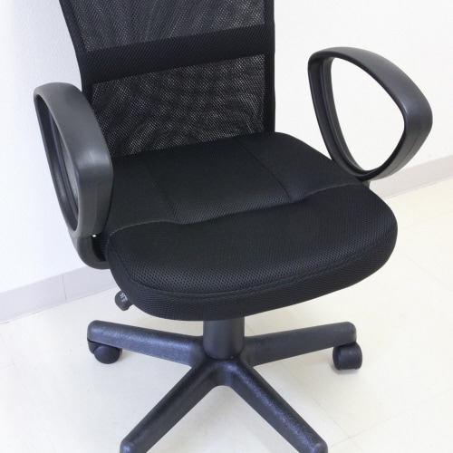 肘付ガス圧チェア ルーア BK