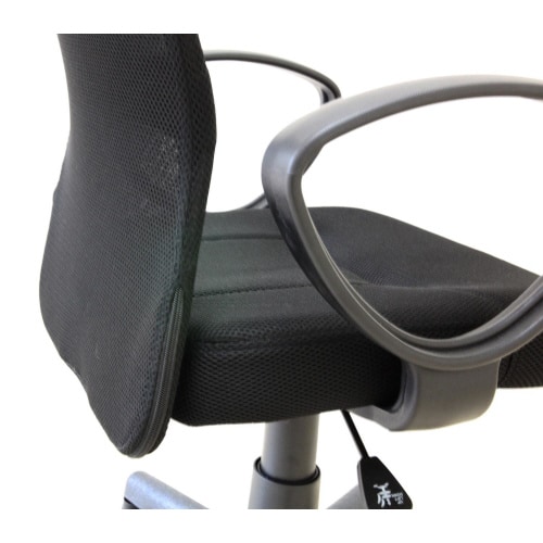 肘付ガス圧チェア ルーア BK