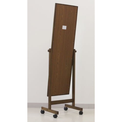 木製キャスター付ミラー パスト BR 2個セット