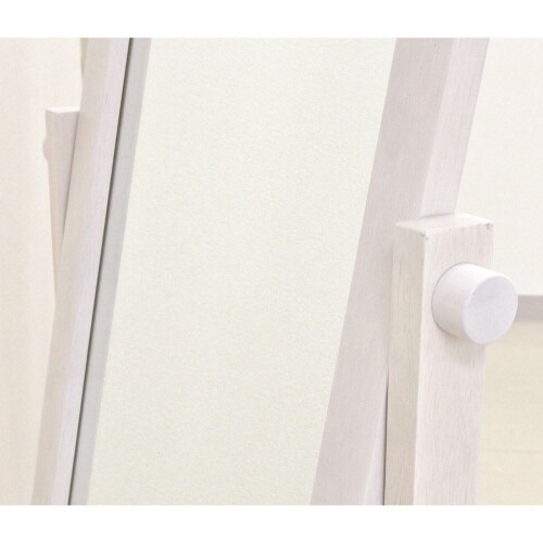 木製キャスター付ミラー パスト WH 2個セット