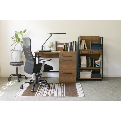 ランバーサポート付ハイメッシュチェアジェーンBK