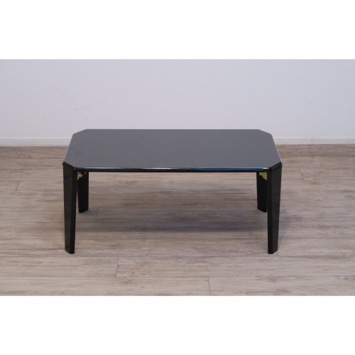 75鏡面折れ脚テーブル カーラ BK 3台セット