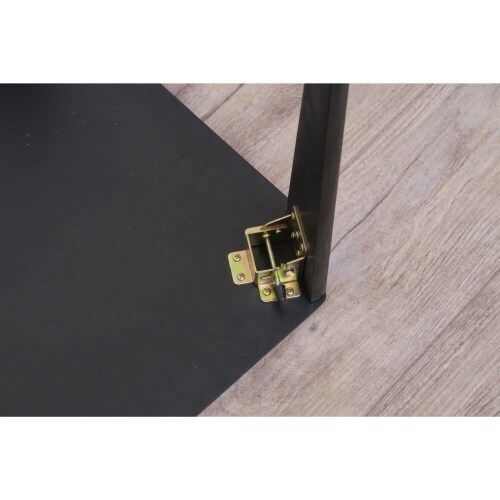 75鏡面折れ脚テーブル カーラ BK 3台セット