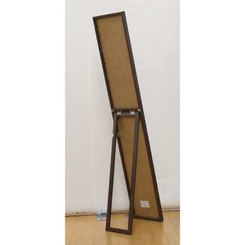 25木目調スタンドミラー BR 5個セット