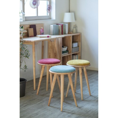 ラウンドスツール2青 NS 3875AS