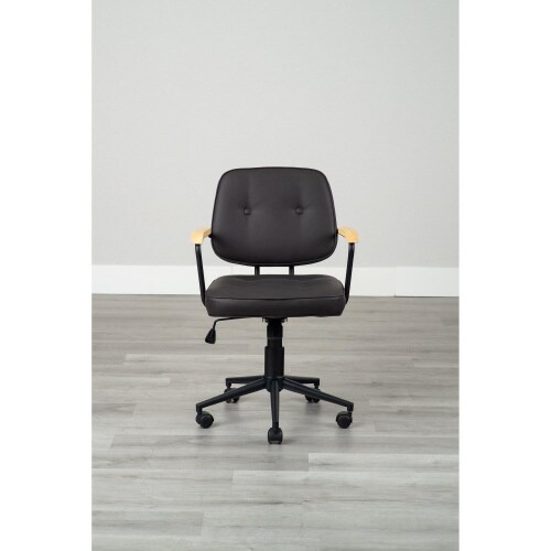 肘付ガス圧チェアー エイム BK