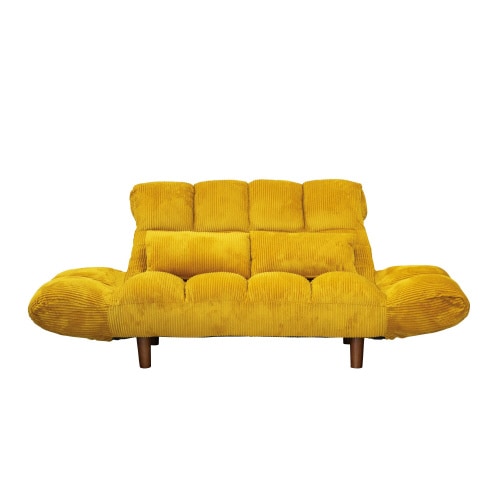 カウチソファ ファクト4コーデュロイ マスタード