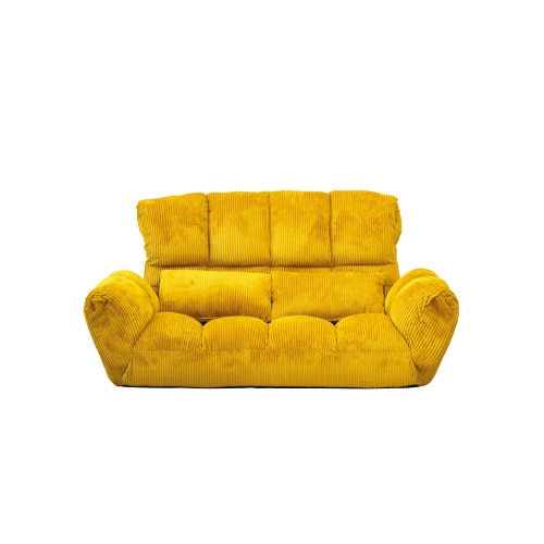 カウチソファ ファクト4コーデュロイ マスタード