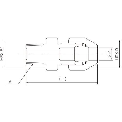 Fujikin 黄銅製リングジョイント ハーフユニ