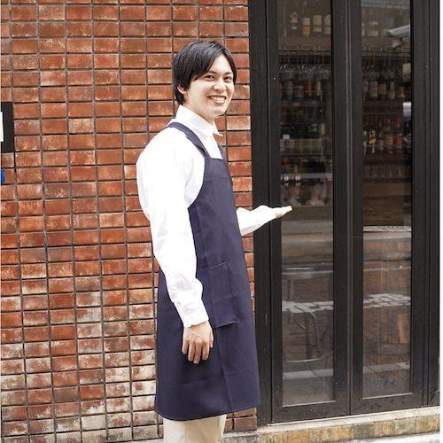 岡潮 ワンステップエプロン (ポリエステル100%