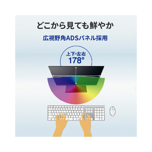 15型スクエア液晶ディスプレイ 広視野角パネル採用