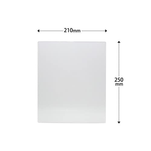 チラシ前倒れ防止プレート