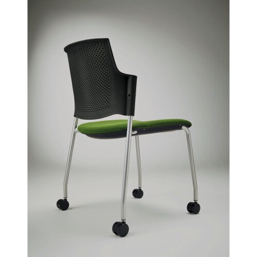 ルシーノキャスター付背ヌードBKシェル・ネイビー