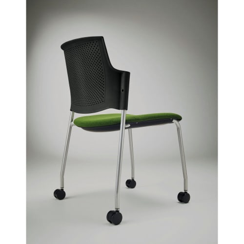 ルシーノキャスター付背カバーBKシェル・テラコッタ