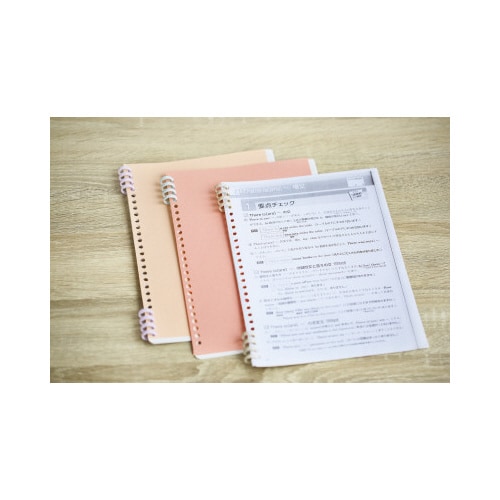 ルーズリーフリング 4穴式 8個入x5