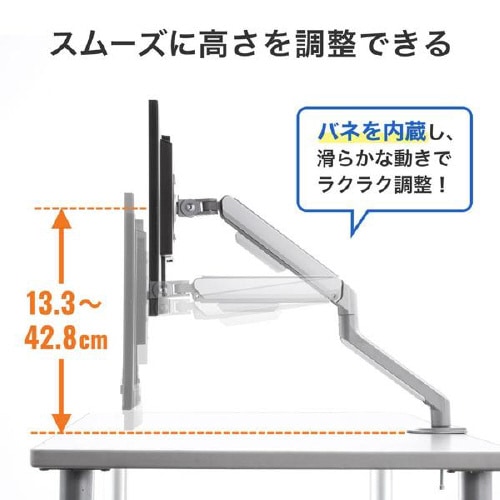 水平垂直液晶モニターアーム