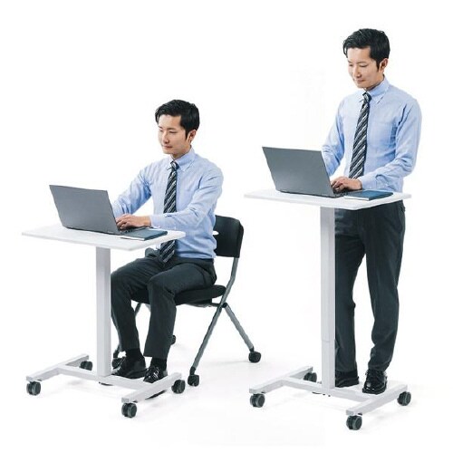 パーソナルガス昇降デスク ホワイト